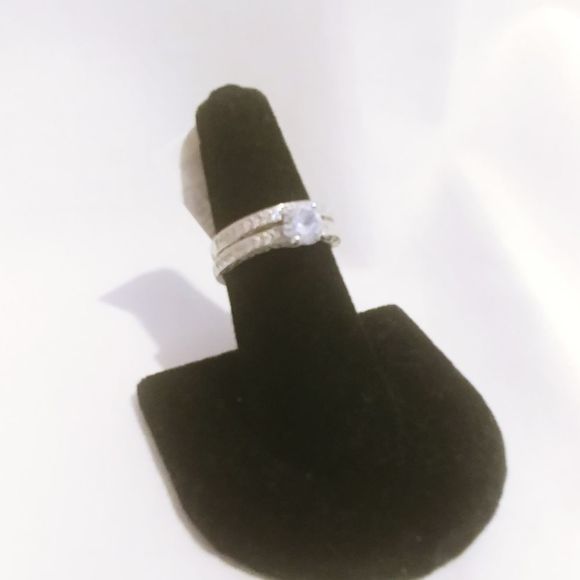 Sterling Silver Set of 2 Ring (Size 6) TGW 2.18 ct - Picture 4 of 7